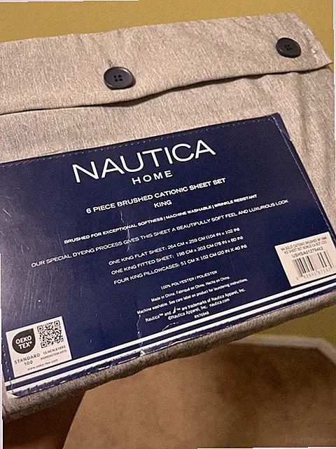 Nautica - 6 Piece Brushed Cationic Sheet Set - NEW! Fast shipping!!