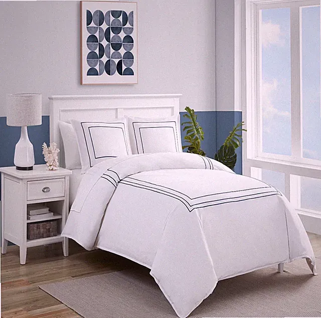 Nautica Alden Solid Full/Queen Duvet Cover Set