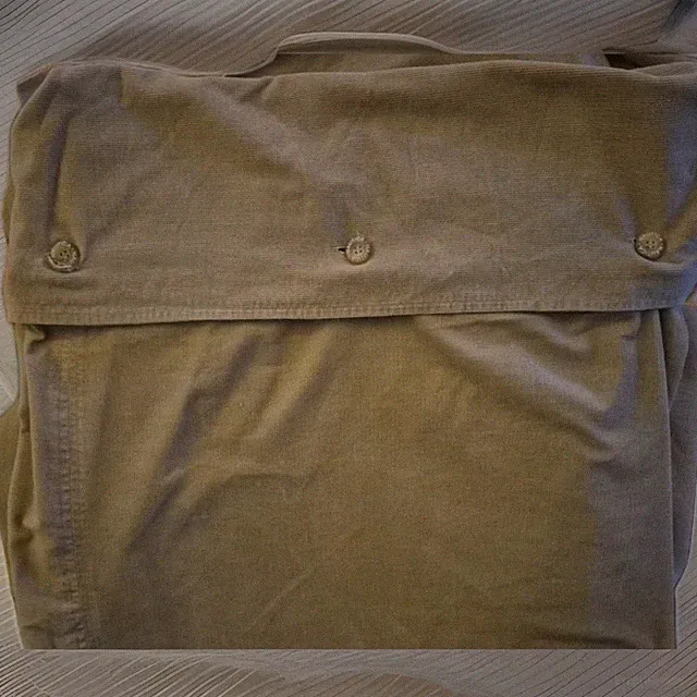 Nautica Corduroy Duvet Cover Carmel 20" Square Stiching QUEEN