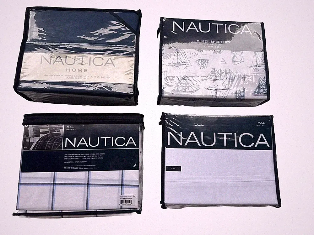 Nautica - queen ,full cotton sheets