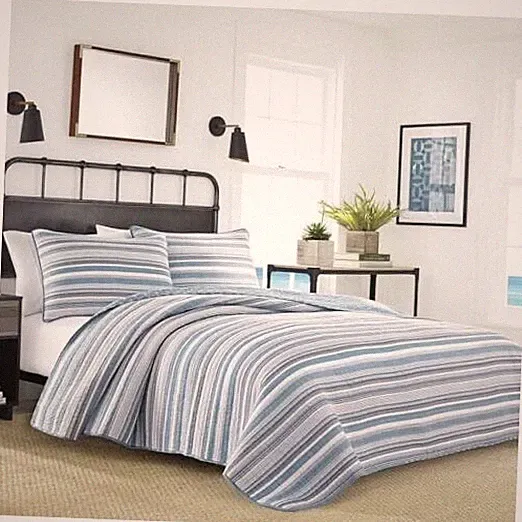 Nautica - Queen Quilt Set, Soft & Breathable Cotton Bedding with Full/Queen