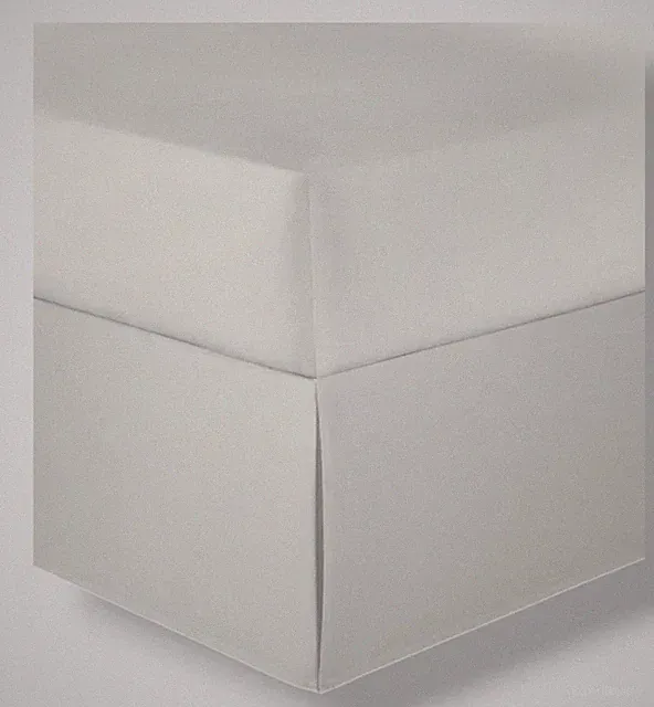 Nautica Solid Tailored Split Corner Bedskirt, Full - White