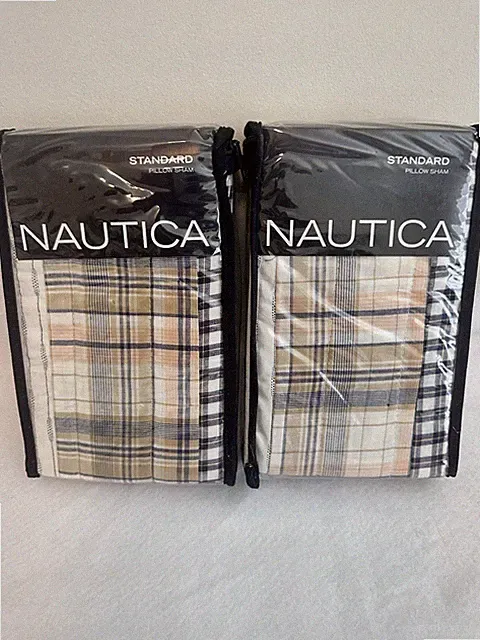 New 2 Nautica Rangeley Standard Pillow Shams
