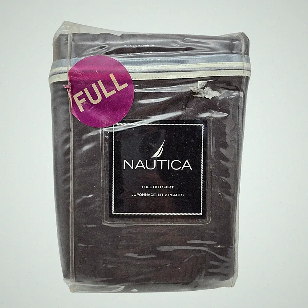 New In Packing Nautica Full Bed Skirts Anchorage 137x193